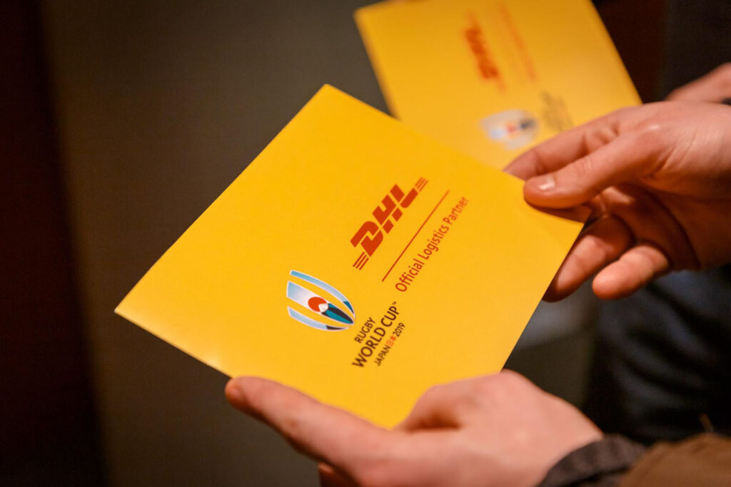 DHL Rugby World Cup 2019 official logistics partner brochure.