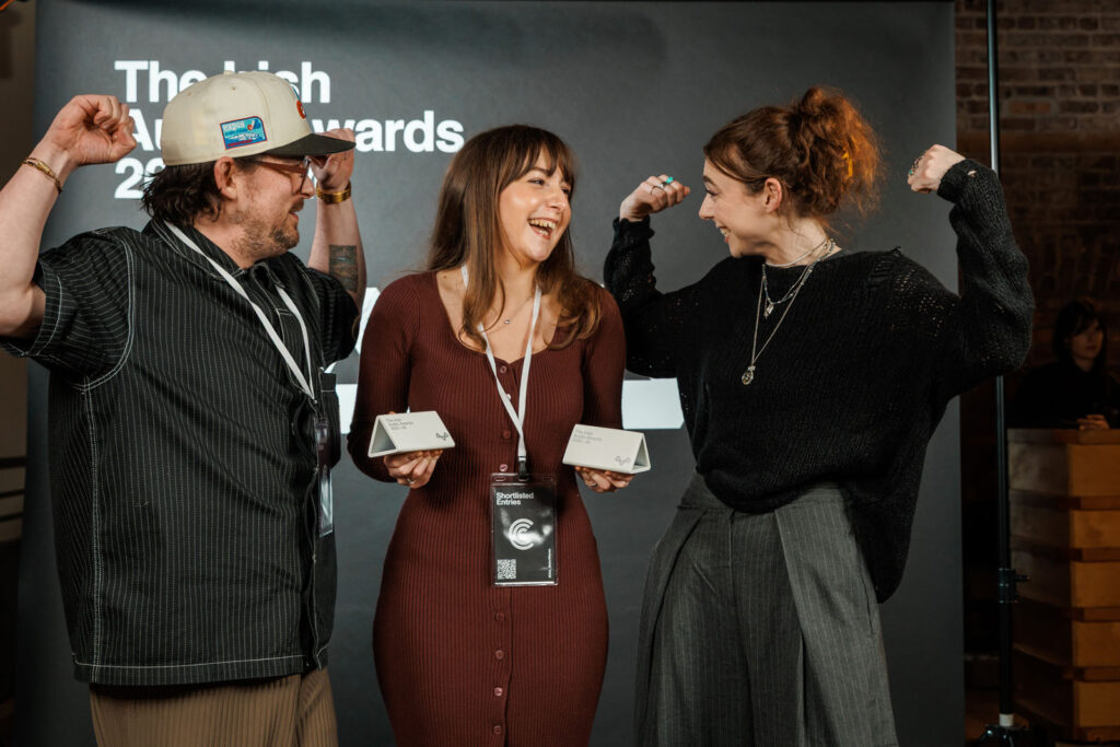 Winners celebrating at The Irish Audio Awards.